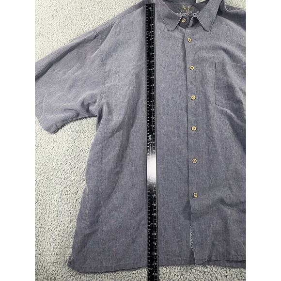 Bamboo Cay Shirt Men 2XL Button Upl Short Sleeve Travel Vacation Resort - Picture 4 of 6